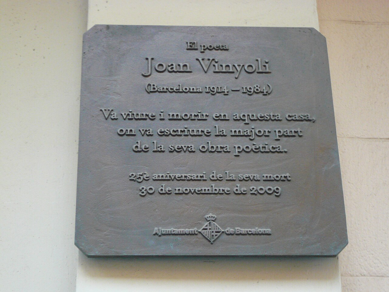 Joan Vinyoli i Pladevall