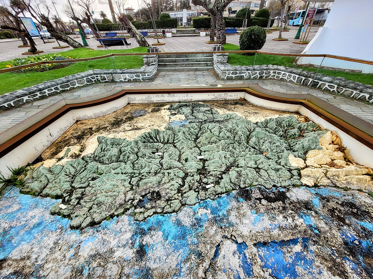 Mapa en relieve de Cantabria
